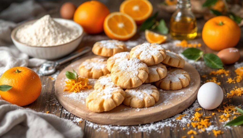 Hanno poche calorie e sono senza burro! Ti serve solo il succo di 2 arance per preparare questi morbidi e gustosi biscotti
