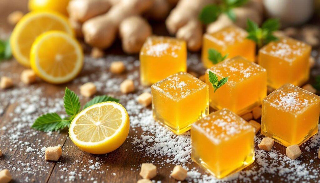 Cubetti di zenzero fatti in casa per una digestione leggera dopo i pasti abbondanti: sono semplicissimi da preparare