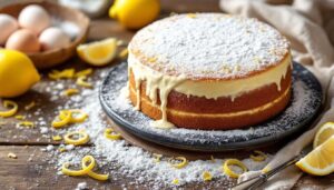 Torta con crema al limone, la ricetta di un dolce farcito e profumato