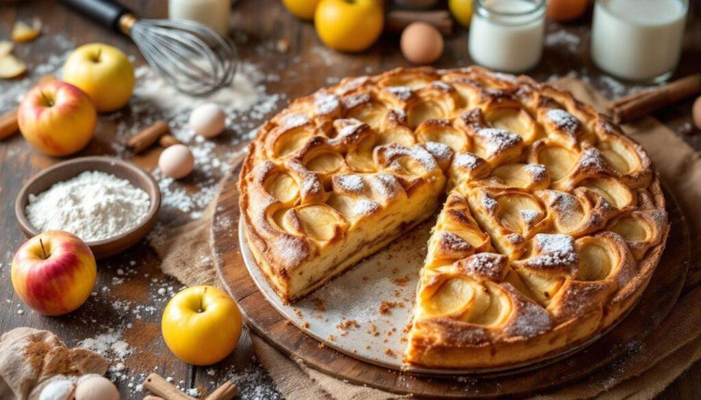 Torta di mele rustica: morbida e piena di mele