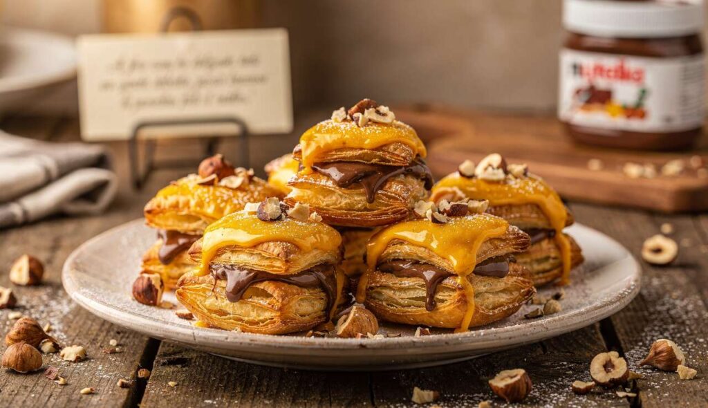 A fine cena ho deliziato tutti con questo dolcetto, piccoli bocconi di paradiso fatti di nutella