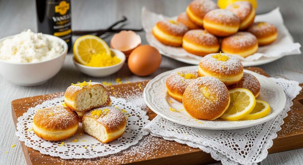 Voglia di dolce, la soddisfo con le mie frittelle ricotta e limone. Senza dubbio le più soffici